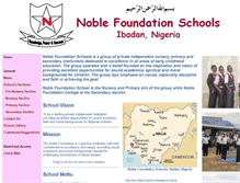 Tablet Screenshot of nobleschoolnigeria.com